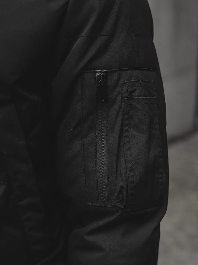 Férfi Ateppelt Kabát Fekete OZONEE JS/M790/392