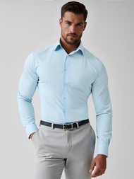 Férfi Ing Világos-Kék OZONEE O/V59Z