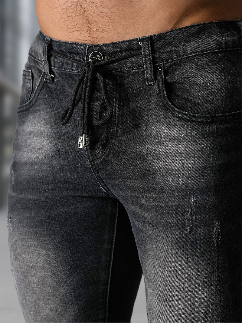 Férfi Farmer Nadrág Fekete OZONEE NB/MP0063/1NZ