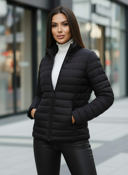 Női kabát fekete OZONEE JS/16M9109/392Z