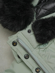 Női téli kabát mentol OZONEE O/W377