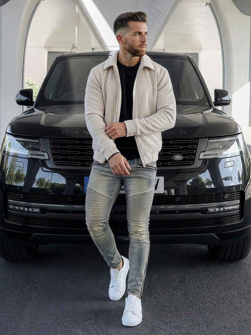 Férfi farmer nadrág kék OZONEE O/EM8886Z