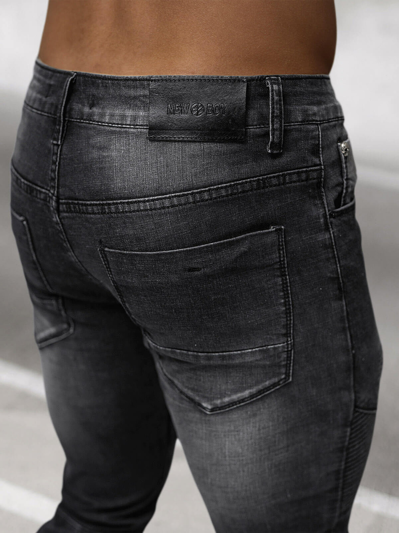 Férfi farmer nadrág fekete OZONEE NB/MP0142N