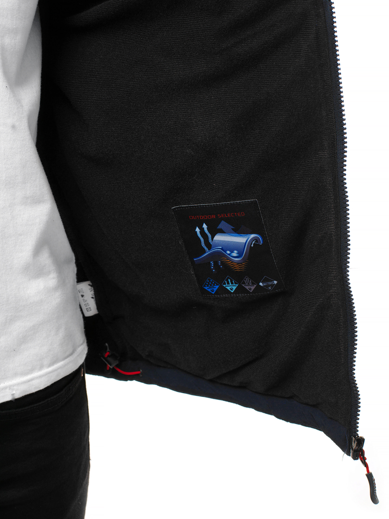 Férfi softshell kabát gránát-piros OZONEE GE/12262