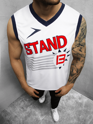 Férfi ujjatlan póló Fehér OZONEE JS/68S10175