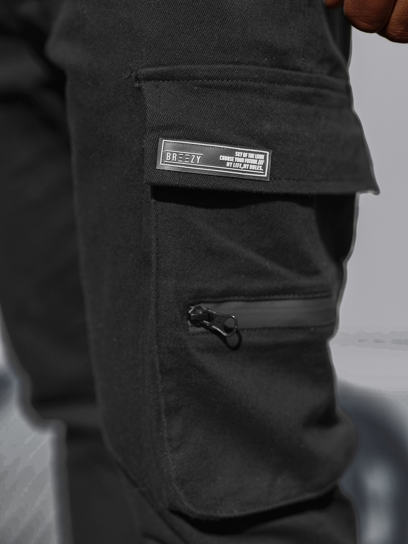 Férfi Chino Nadrág Fekete OZONEE B/20005SPZ