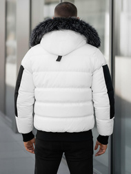 Férfi Steppelt Kabát Fehér OZONEE O/M798Z