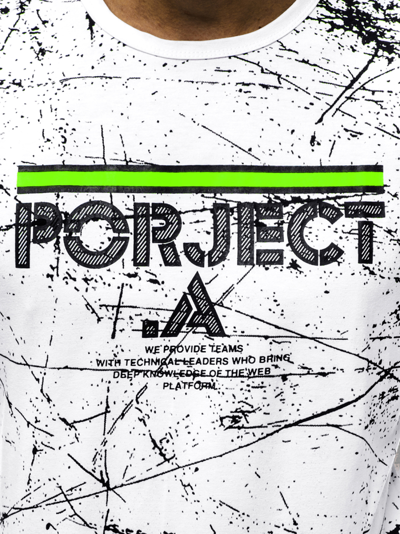 Férfi póló Fehér OZONEE JS/SS10917