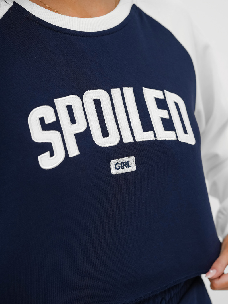 Kétrészes női tréning szett gránát-fehér OZONEE JS/M58631AB