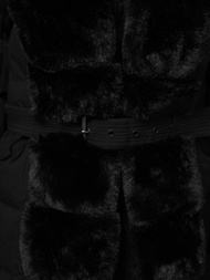 Női téli kabát fekete OZONEE JS/5M3158/392
