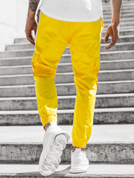 Férfi nadrág jogger Sárga OZONEE DJ/5580