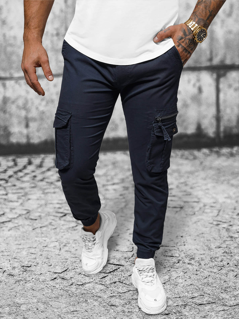 Férfi nadrág chino jogger gránát OZONEE NB/MP0201BS