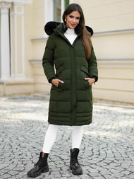 Női téli kabát khaki OZONEE O/W377Z