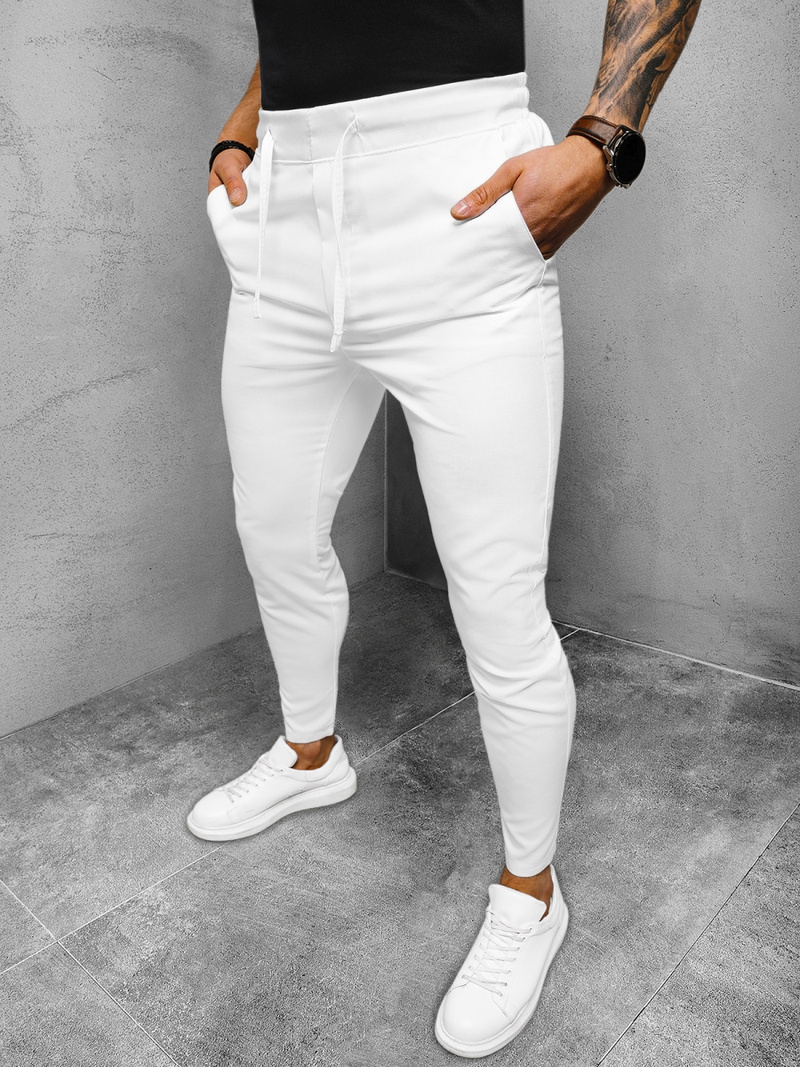 Férfi Chino Nadrág Fehér OZONEE DJ/2301/22