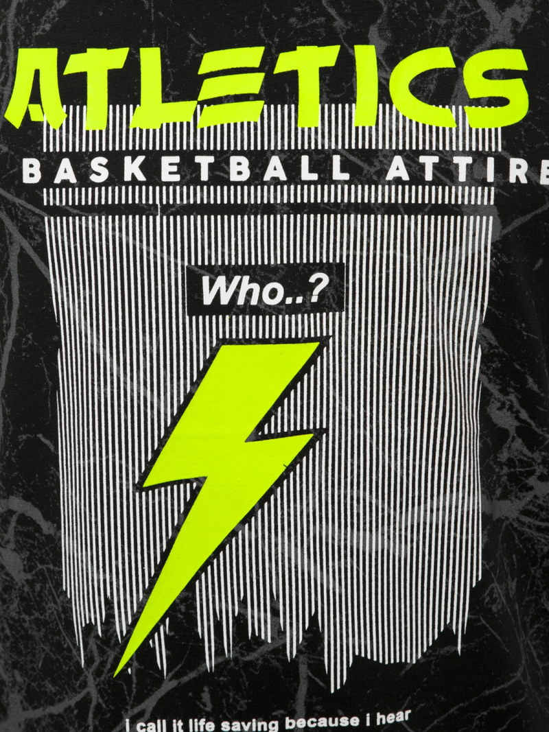 Férfi trikó Fekete OZONEE JS/SS11028