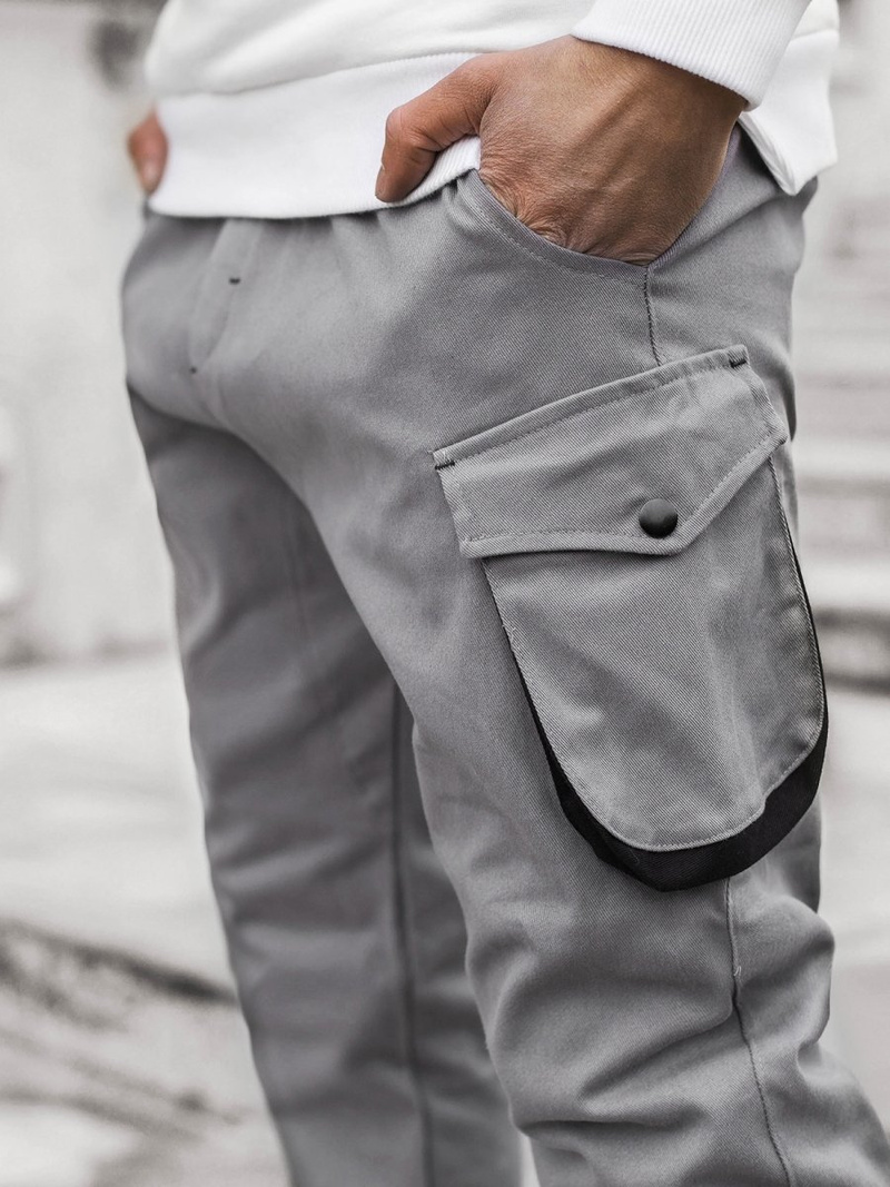 Férfi nadrág jogger Szürke OZONEE A/705