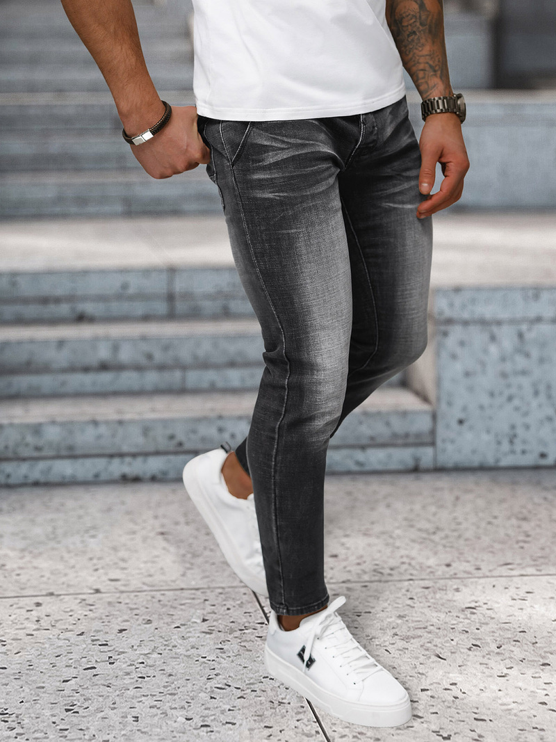 Férfi farmer nadrág fekete OZONEE NB/MP0091N