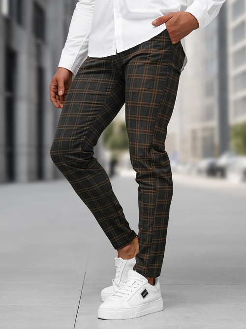 Férfi chino nadrág grafit OZONEE DJ/5632Z