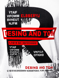 Férfi póló Fehér OZONEE JS/KS1945