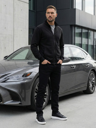 Férfi Pulóver Fekete OZONEE JS/2002Z