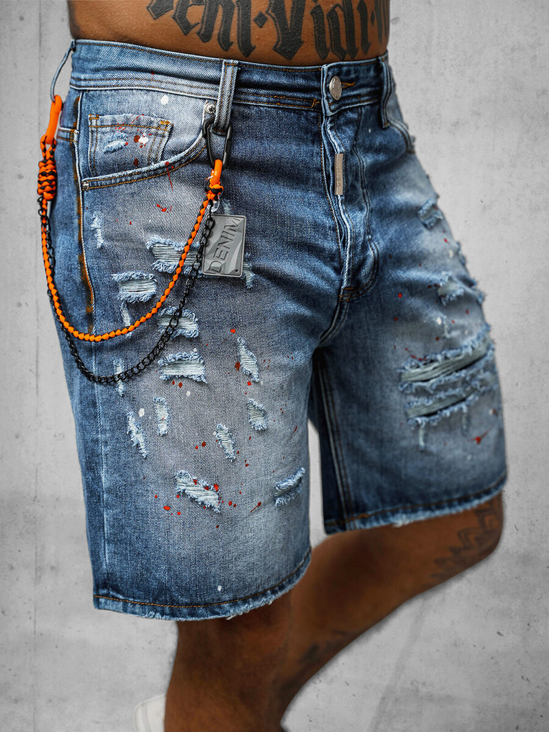 Férfi Rövidnadrág Kék OZONEE O/VIP/2412