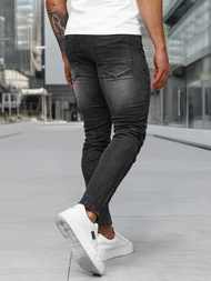 Férfi farmer nadrág fekete OZONEE NB/MP0142NZ