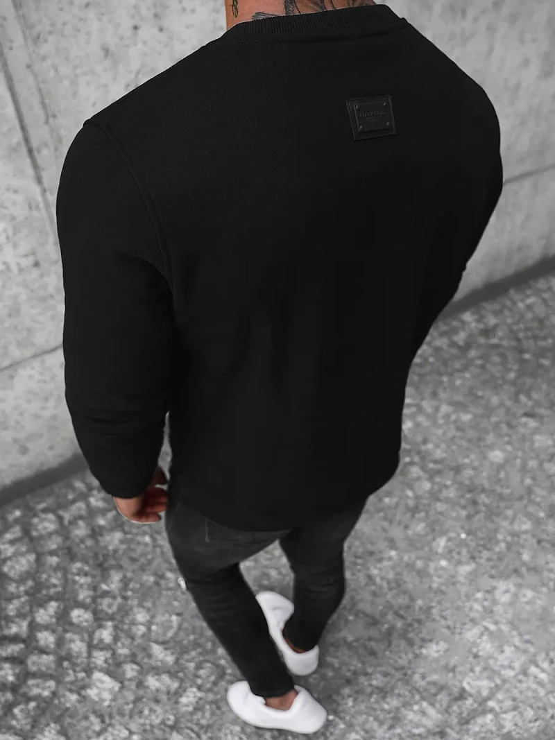 Férfi pulóver fekete OZONEE NB/MF2005