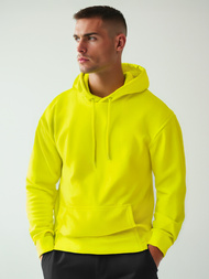 Férfi kapucnis pulóver Sárga neon OZONEE JS/2009Z