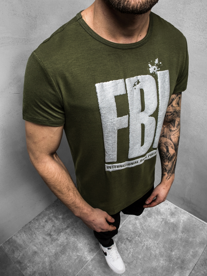 Férfi póló Zöld OZONEE JS/SS100730Z