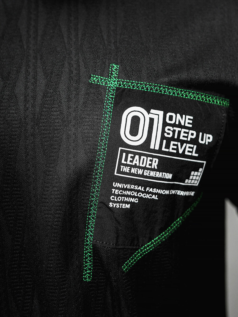 Férfi Póló Fekete OZONEE O/3C333