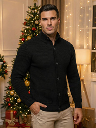 Férfi Pulóver Fekete OZONEE NB/MM6020/4Z