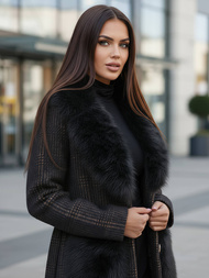 Női kabát fekete OZONEE JS/53M5200/1Z