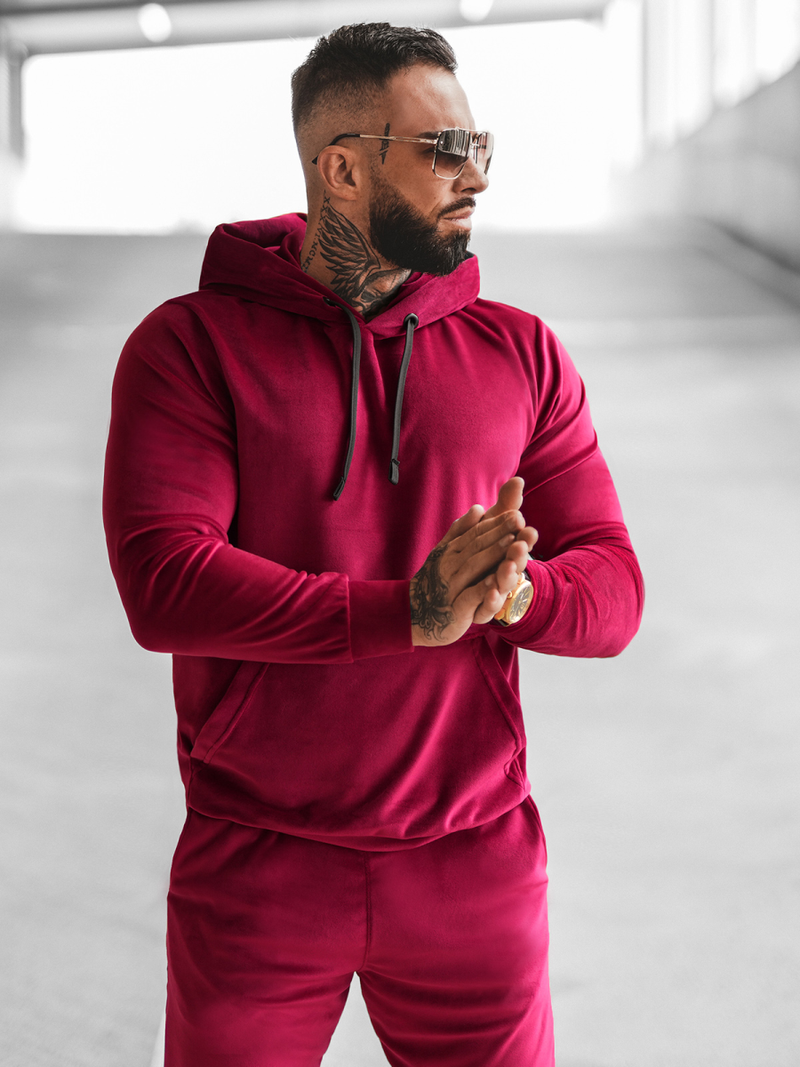 Férfi Melegítő Együttes Bordó OZONEE O/12131Z