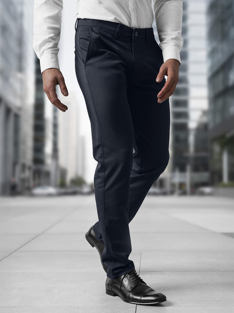 Férfi chino nadrág gránát OZONEE V/5100