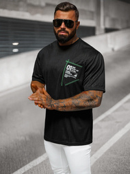 Férfi Póló Fekete OZONEE O/3C333