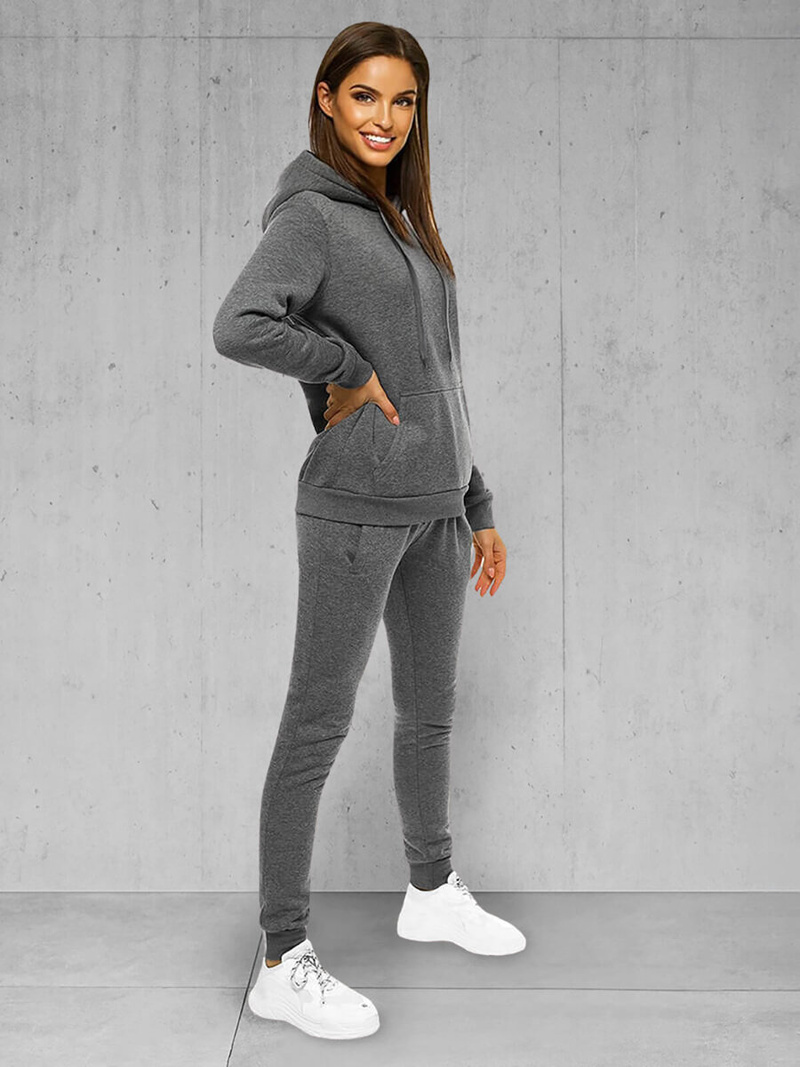 Kétrészes női tréning szett grafit OZONEE JS/CKW02