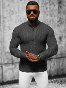 Férfi Pulóver Grafit OZONEE NB/MM6020/3