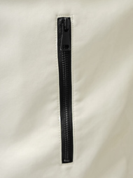 Férfi bőrdzseki ecru OZONEE JS/11Z8107