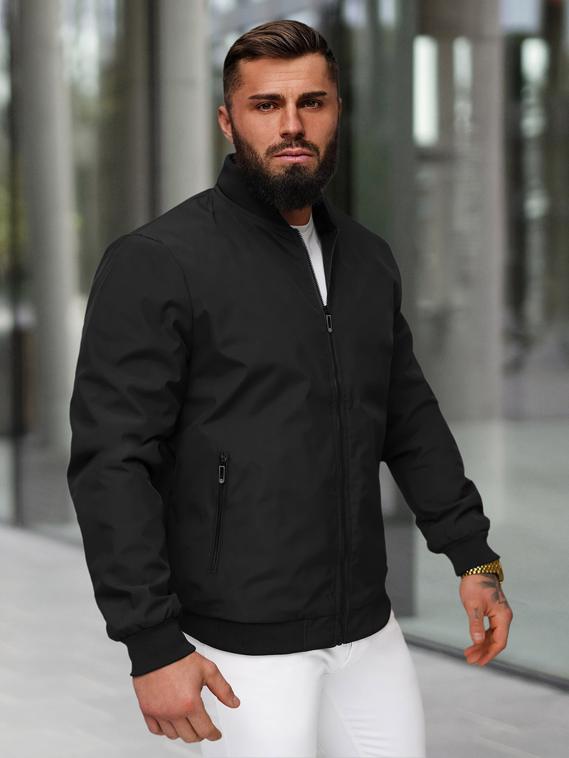 Férfi dzseki fekete OZONEE JS/62M9502/392