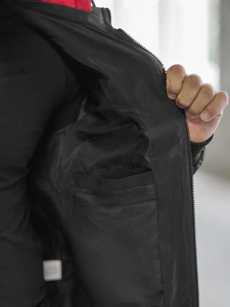 Férfi kabát fekete OZONEE JS/31M5003Z