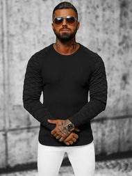 Férfi pulóver fekete OZONEE L/2486Z