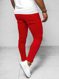 Férfi Farmer Nadrág Piros OZONEE O/E7887R