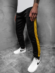 Férfi melegítő nadrág fekete sárga OZONEE JS/JZ11003Z