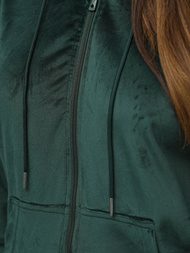 Női Melegítő Szett Velúr Sötét-Zöld OZONEE JS/8C1176/9Z