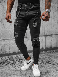 Férfi Farmer Nadrág Fekete OZONEE E/5389/02