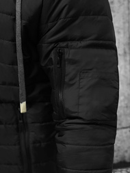 Férfi kabát fekete OZONEE JS/8M985/392