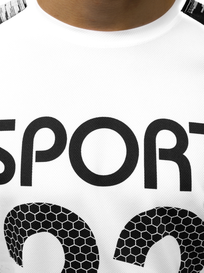 Férfi póló Fehér-Fekete OZONEE JS/KS2068Z