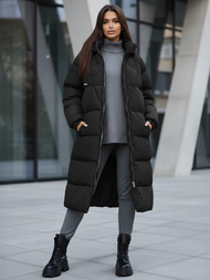 Női téli kabát fekete OZONEE JS/5M3163/392Z