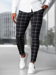 Férfi Chino Nadrág Fekete OZONEE O/P4009Z