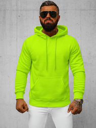 Férfi kapucnis pulóver Zöld neon OZONEE JS/2009Z